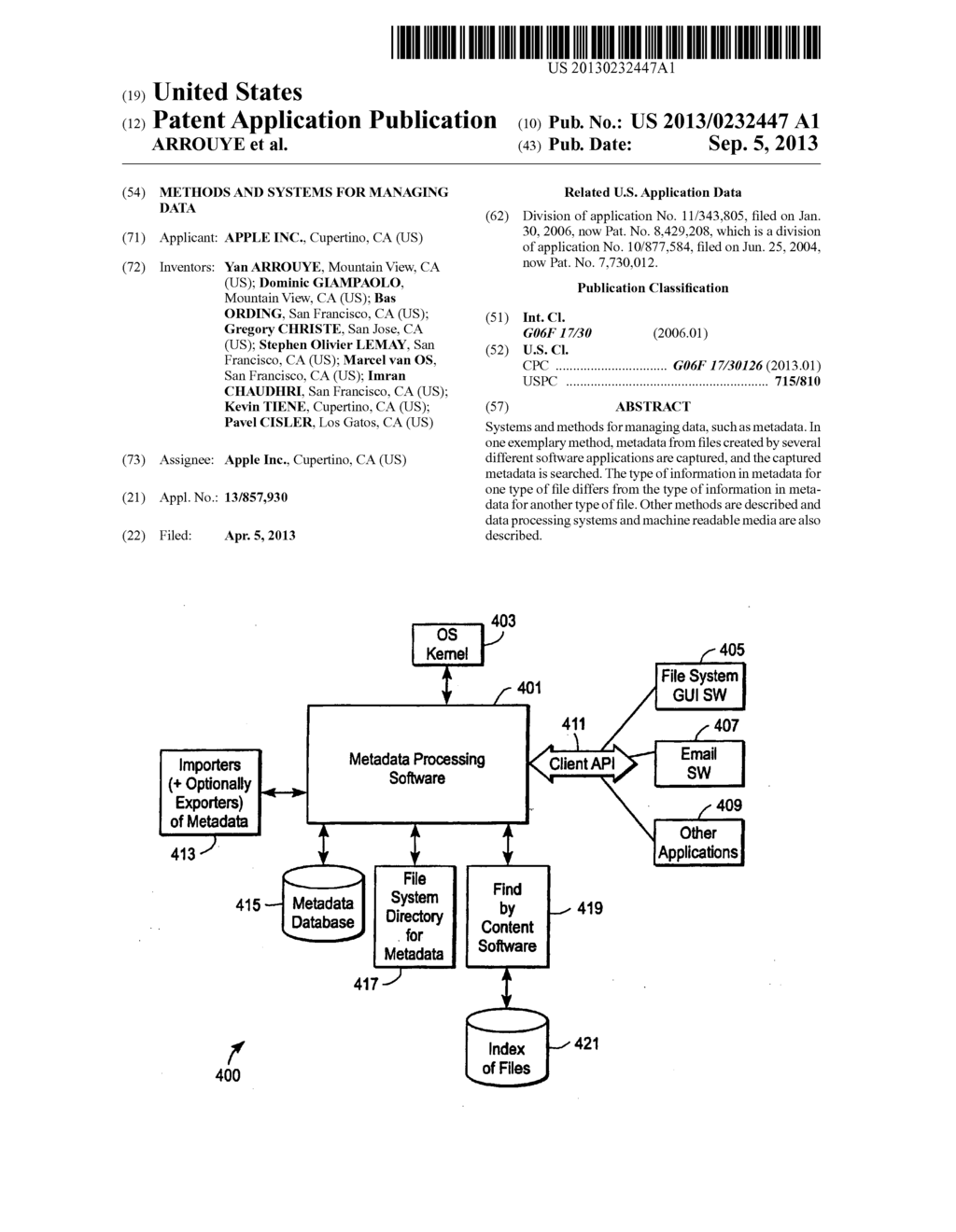 METHODS AND SYSTEMS FOR MANAGING DATA - diagram, schematic, and image 01