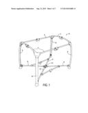 LOCKING MECHANISM FOR A PLAY YARD FRAME diagram and image