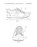 SOLE FOR A GOLF SHOE diagram and image