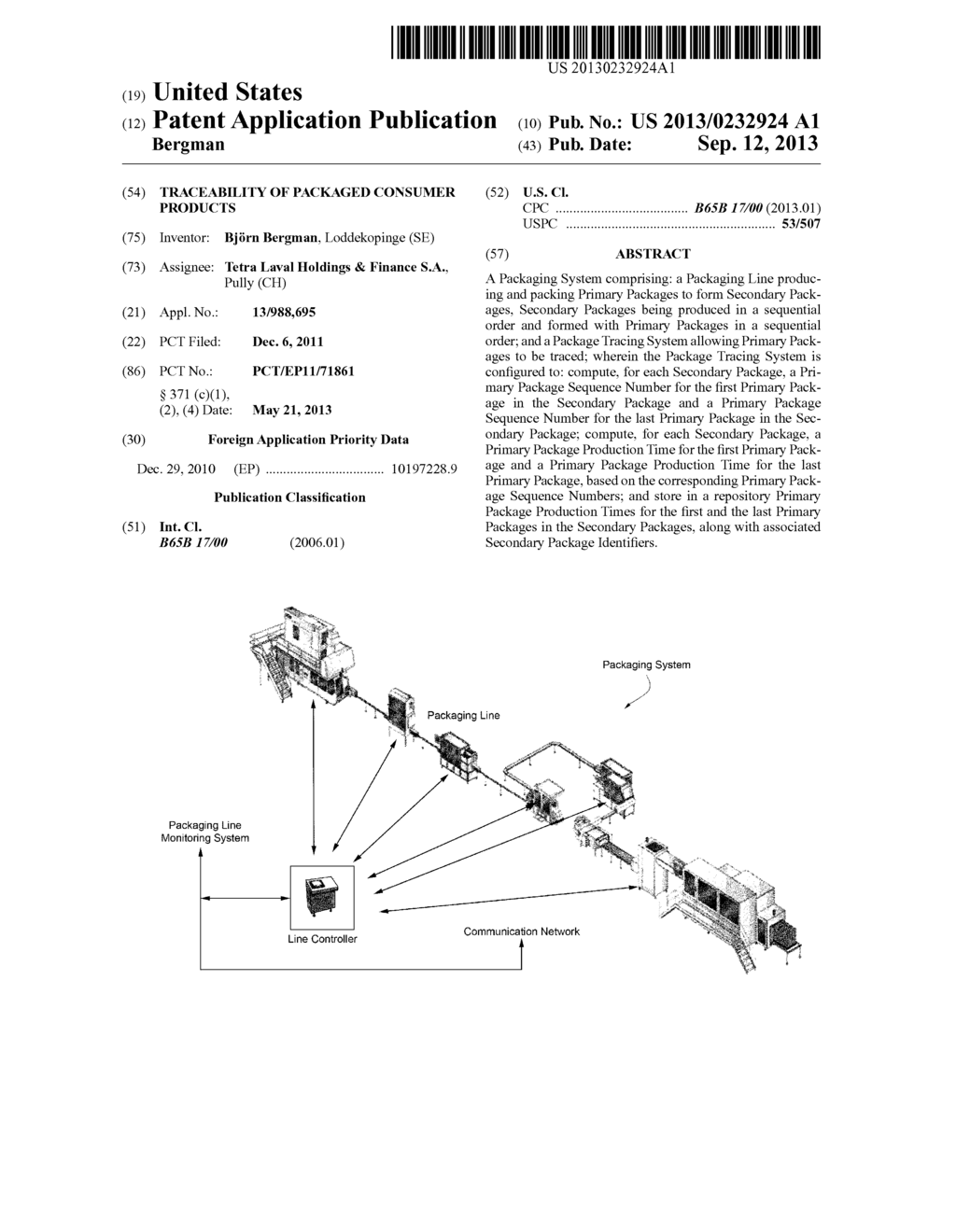 TRACEABILITY OF PACKAGED CONSUMER PRODUCTS - diagram, schematic, and image 01