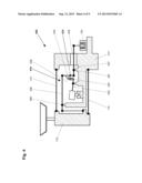 FORCE-TRANSMITTING MECHANISM WITH A CALIBRATION WEIGHT THAT CAN BE COUPLED     AND UNCOUPLED diagram and image