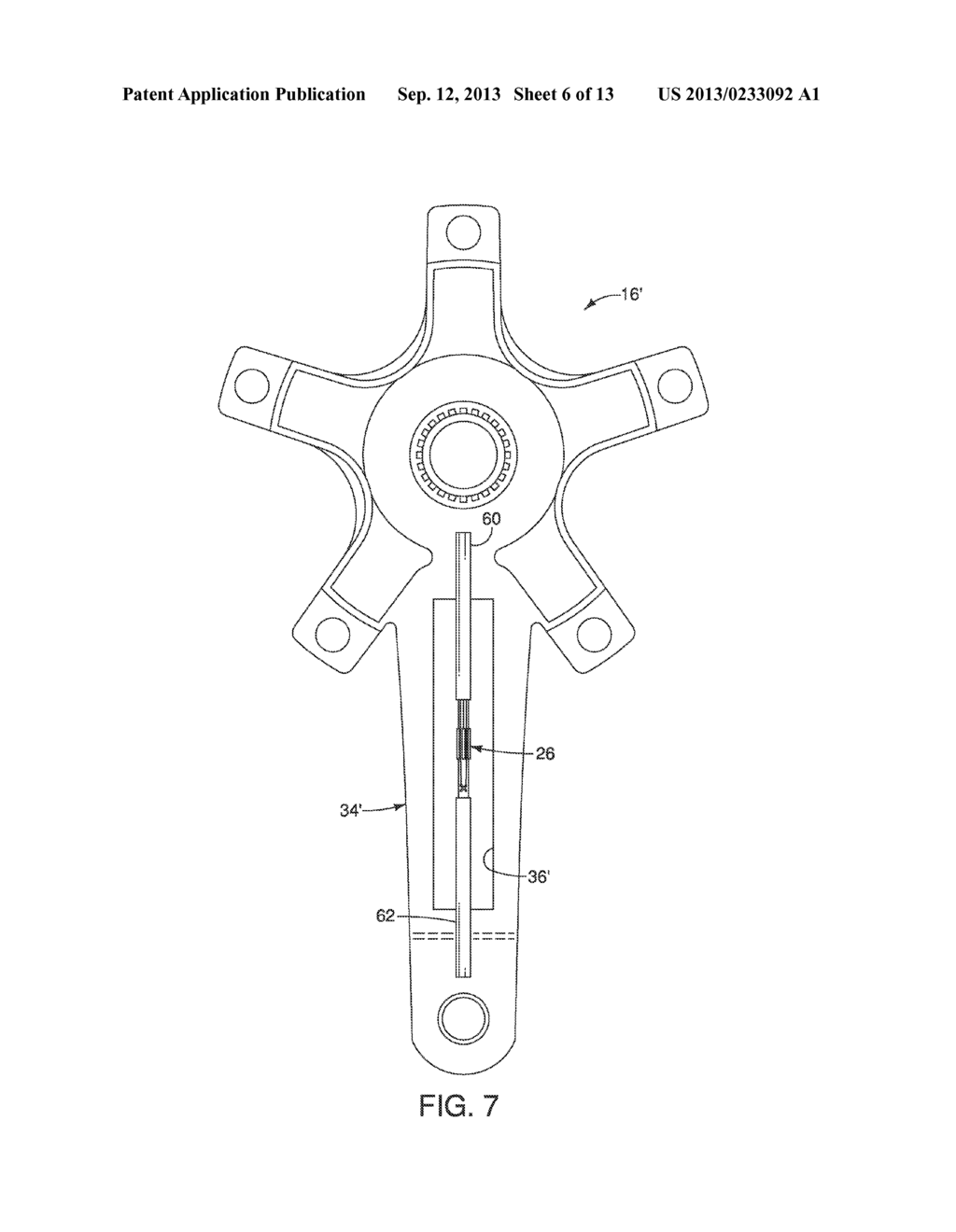 BICYCLE CRANK ARM - diagram, schematic, and image 07