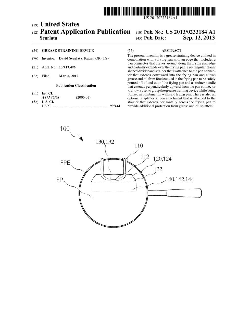 GREASE STRAINING DEVICE - diagram, schematic, and image 01