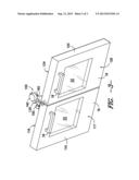 OVEN APPLIANCE WITH A MECHANISM FOR SECURING A PAIR OF DOORS IN A CLOSED     CONFIGURATION diagram and image