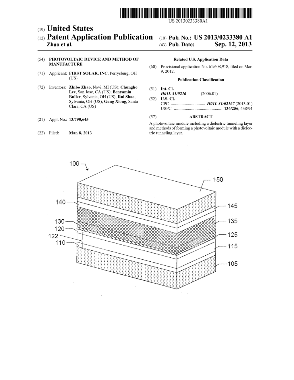 PHOTOVOLTAIC DEVICE AND METHOD OF MANUFACTURE - diagram, schematic, and image 01