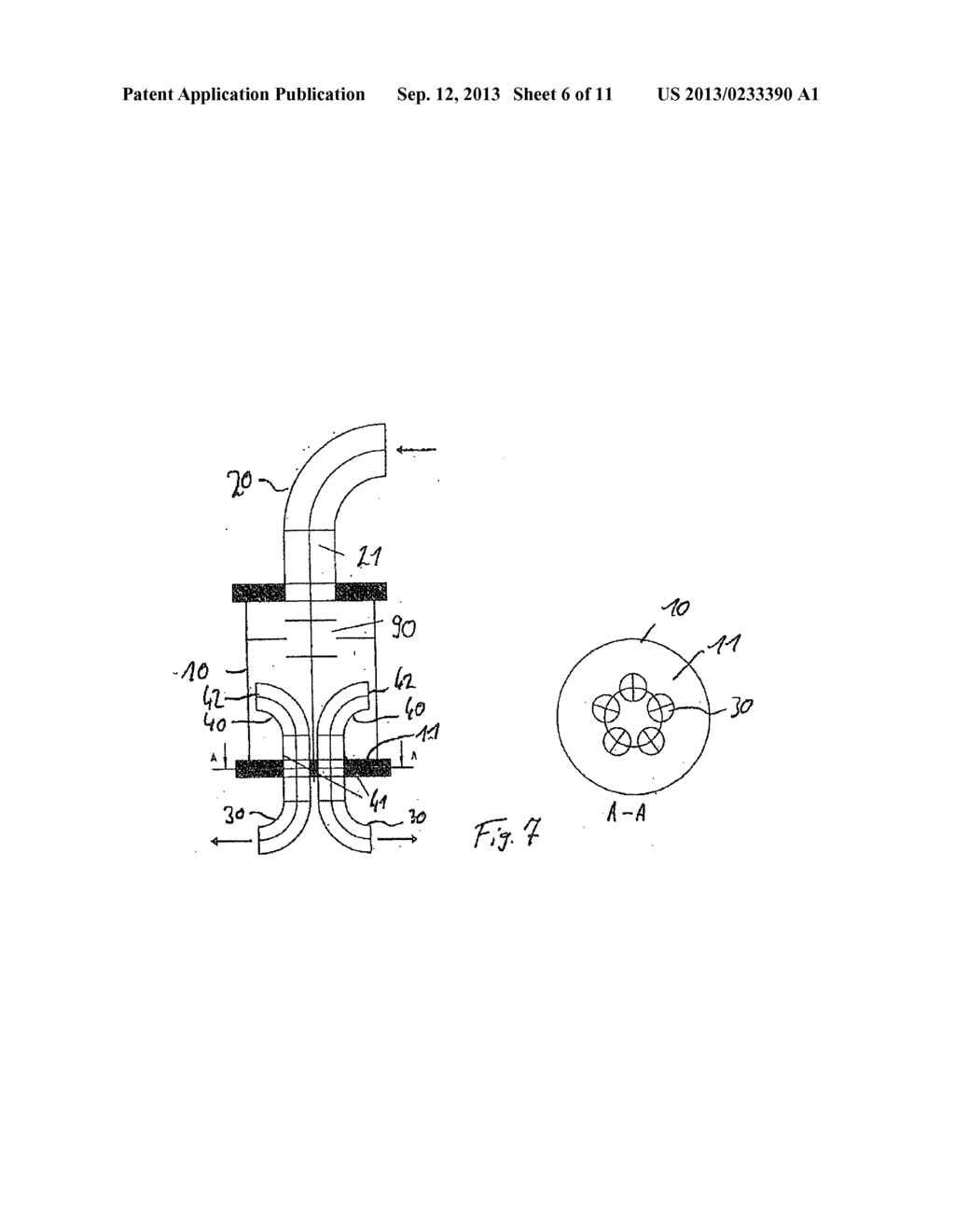 Collecting Tank, System Comprising Collecting Tank and Multi-Phase Pumps,     and Method for Separating and Dividing Up a Multi-Phase Mixture - diagram, schematic, and image 07