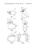 BOTTLE FOR USE WITH A SPRAY GUN diagram and image