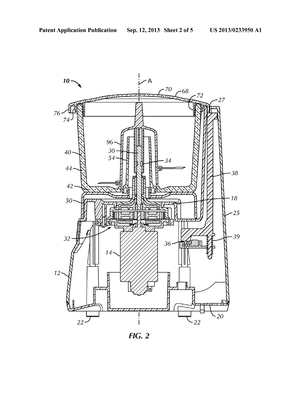 Kitchen Appliance for Processing Foodstuff and Method of Operating Same - diagram, schematic, and image 03