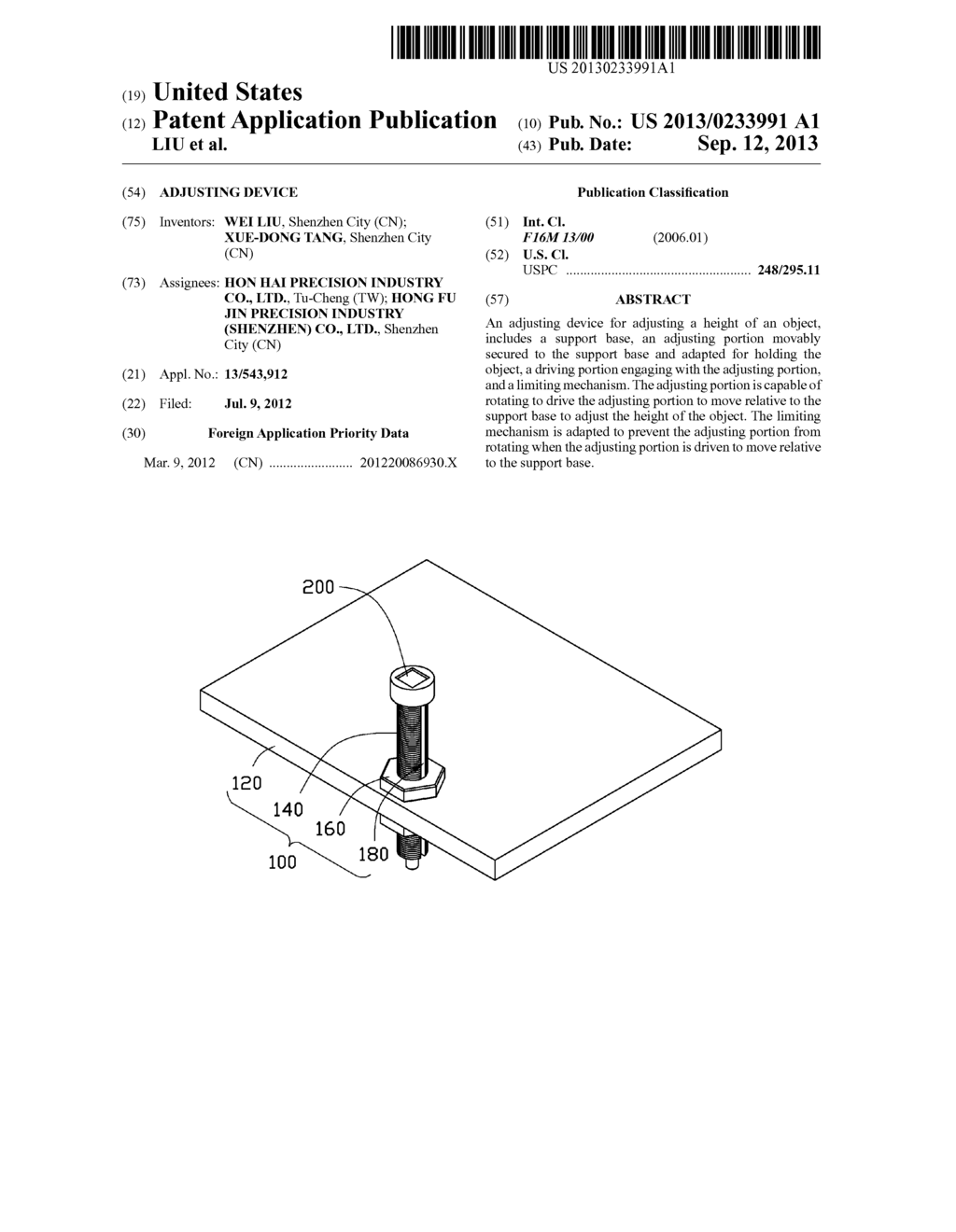 ADJUSTING DEVICE - diagram, schematic, and image 01