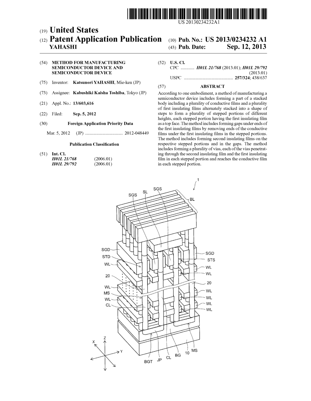 METHOD FOR MANUFACTURING SEMICONDUCTOR DEVICE AND SEMICONDUCTOR DEVICE - diagram, schematic, and image 01