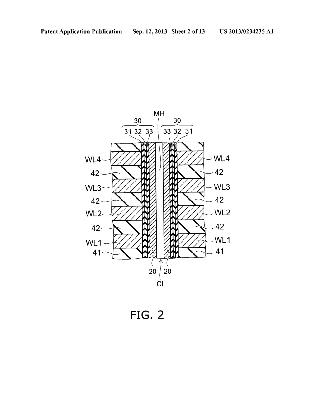 METHOD FOR MANUFACTURING SEMICONDUCTOR MEMORY DEVICE AND SEMICONDUCTOR     MEMORY DEVICE - diagram, schematic, and image 03