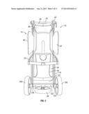 Collapsible Combination Golf Cart and Bag diagram and image