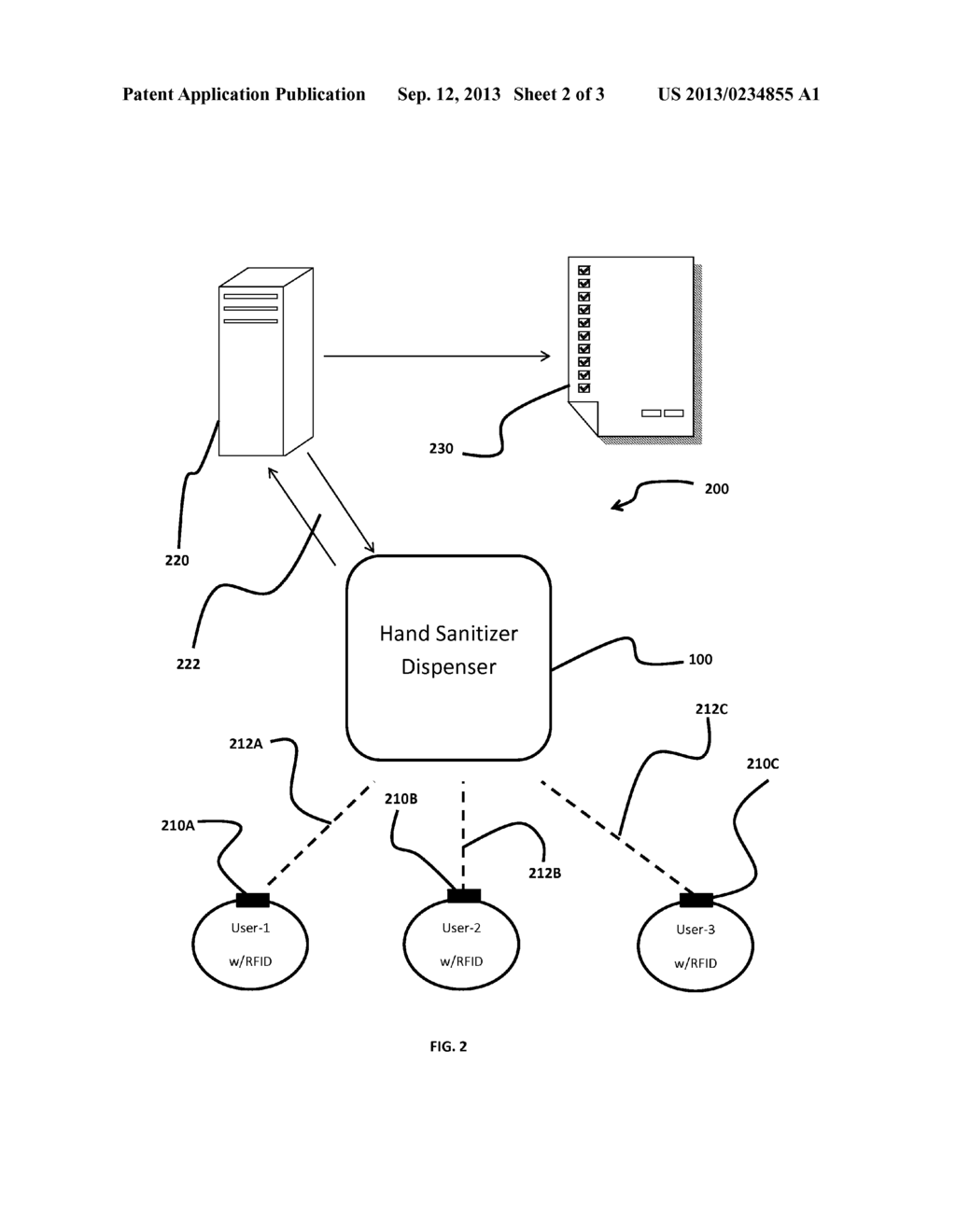 HAND SANITIZER DISPENSER AND TRACKING SYSTEM - diagram, schematic, and image 03