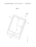 Selecting and Updating Location of Virtual Keyboard in a GUI Layout in     Response to Orientation Change of a Portable Device diagram and image