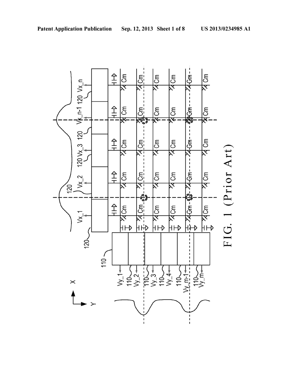 DRIVING FREQUENCY SELECTION METHOD FOR CAPACITIVE MULTI-TOUCH SYSTEM - diagram, schematic, and image 02