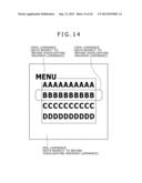 CHARACTER HIGHLIGHTING CONTROL APPARATUS, DISPLAY APPARATUS, HIGHLIGHTING     DISPLAY CONTROL METHOD, AND COMPUTER PROGRAM diagram and image