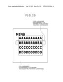 CHARACTER HIGHLIGHTING CONTROL APPARATUS, DISPLAY APPARATUS, HIGHLIGHTING     DISPLAY CONTROL METHOD, AND COMPUTER PROGRAM diagram and image