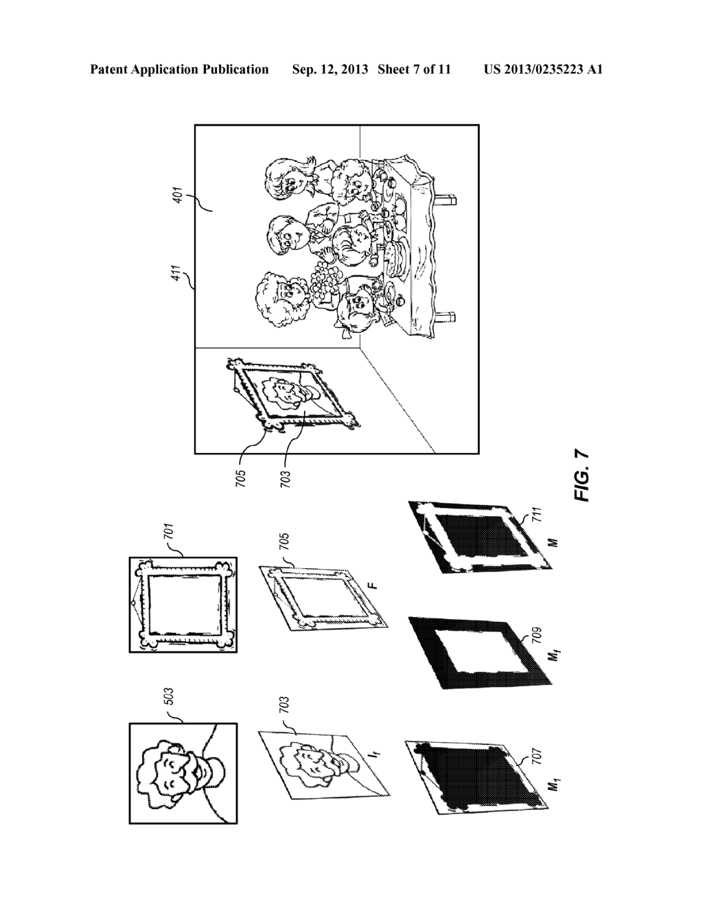 COMPOSITE VIDEO SEQUENCE WITH INSERTED FACIAL REGION - diagram, schematic, and image 08