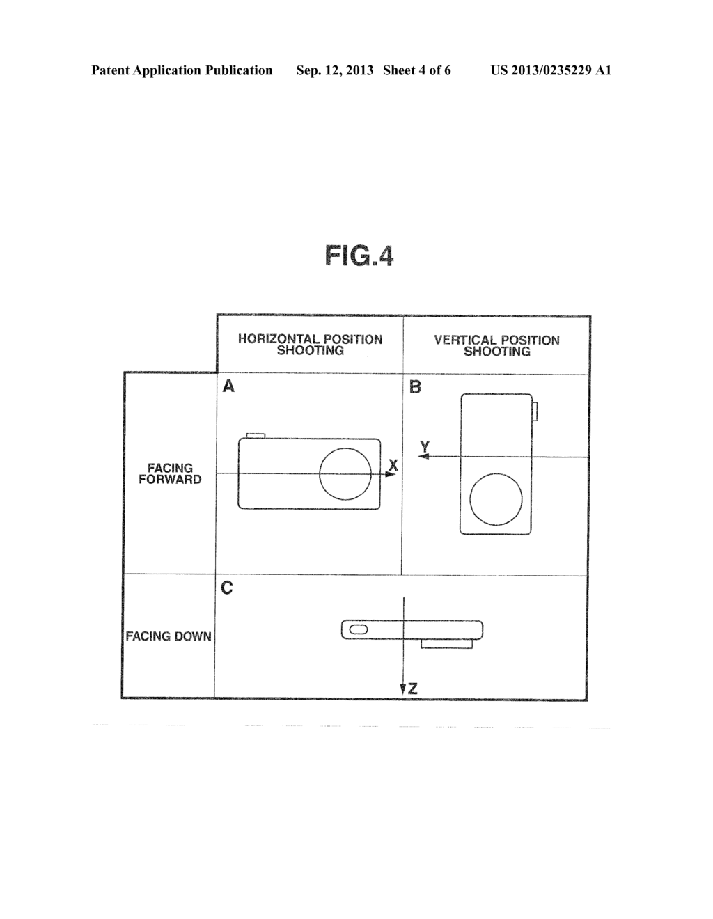 IMAGING APPARATUS CAPABLE OF SPECIFYING SHOOTING POSTURE, METHOD FOR     SPECIFYING SHOOTING POSTURE, AND STORAGE MEDIUM STORING PROGRAM - diagram, schematic, and image 05