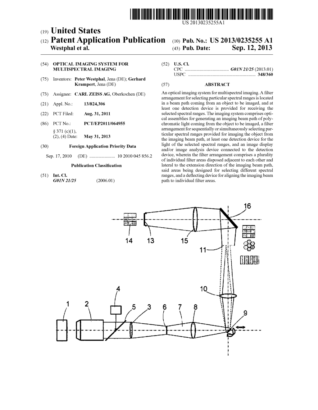 OPTICAL IMAGING SYSTEM FOR MULTISPECTRAL IMAGING - diagram, schematic, and image 01