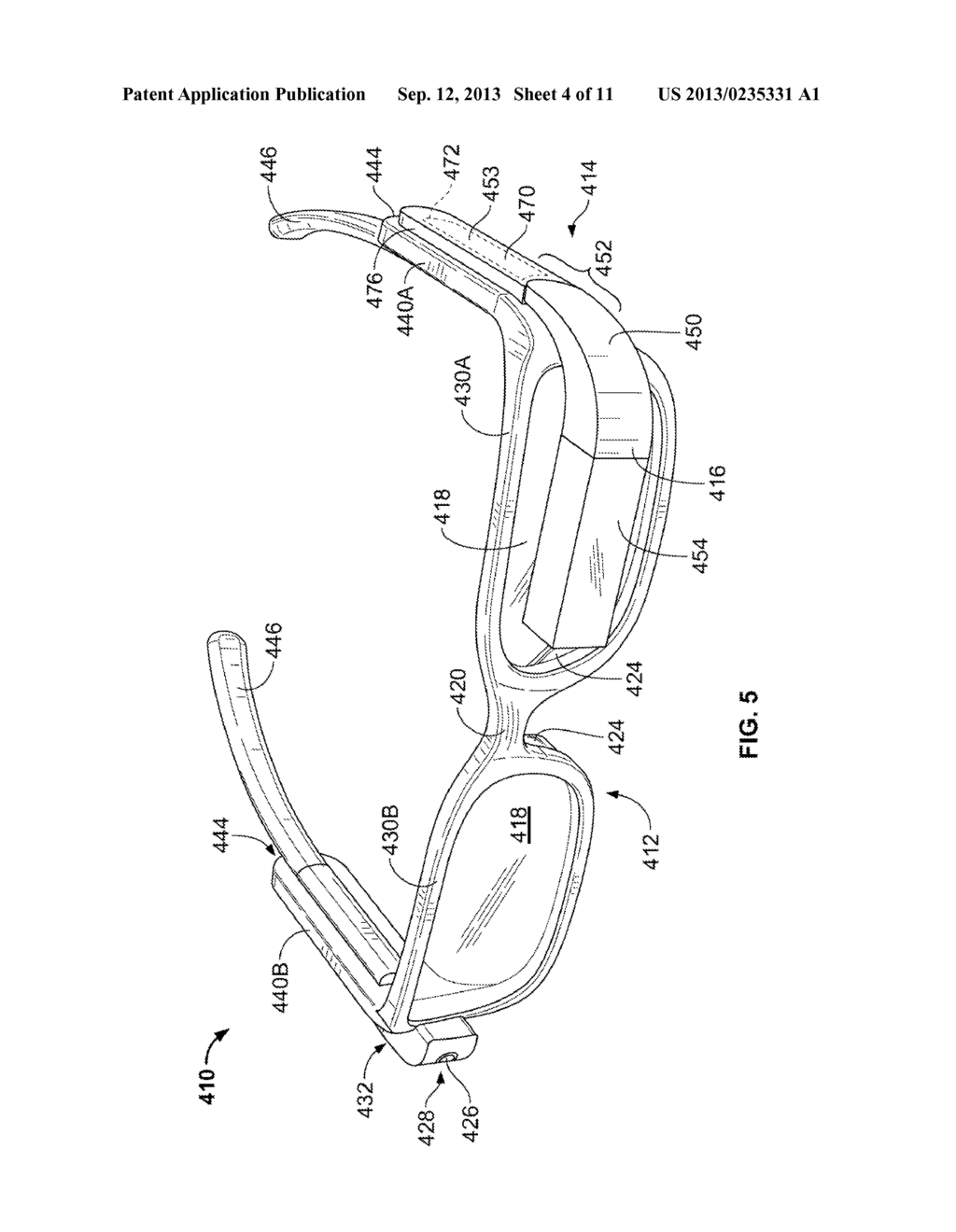 EYEGLASS FRAME WITH INPUT AND OUTPUT FUNCTIONALITY - diagram, schematic, and image 05