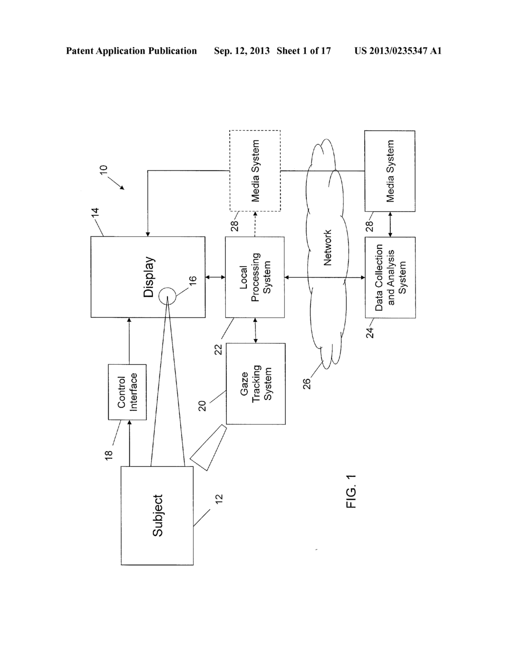 System and Method for Interacting with and Analyzing Media on a Display     Using Eye Gaze Tracking - diagram, schematic, and image 02