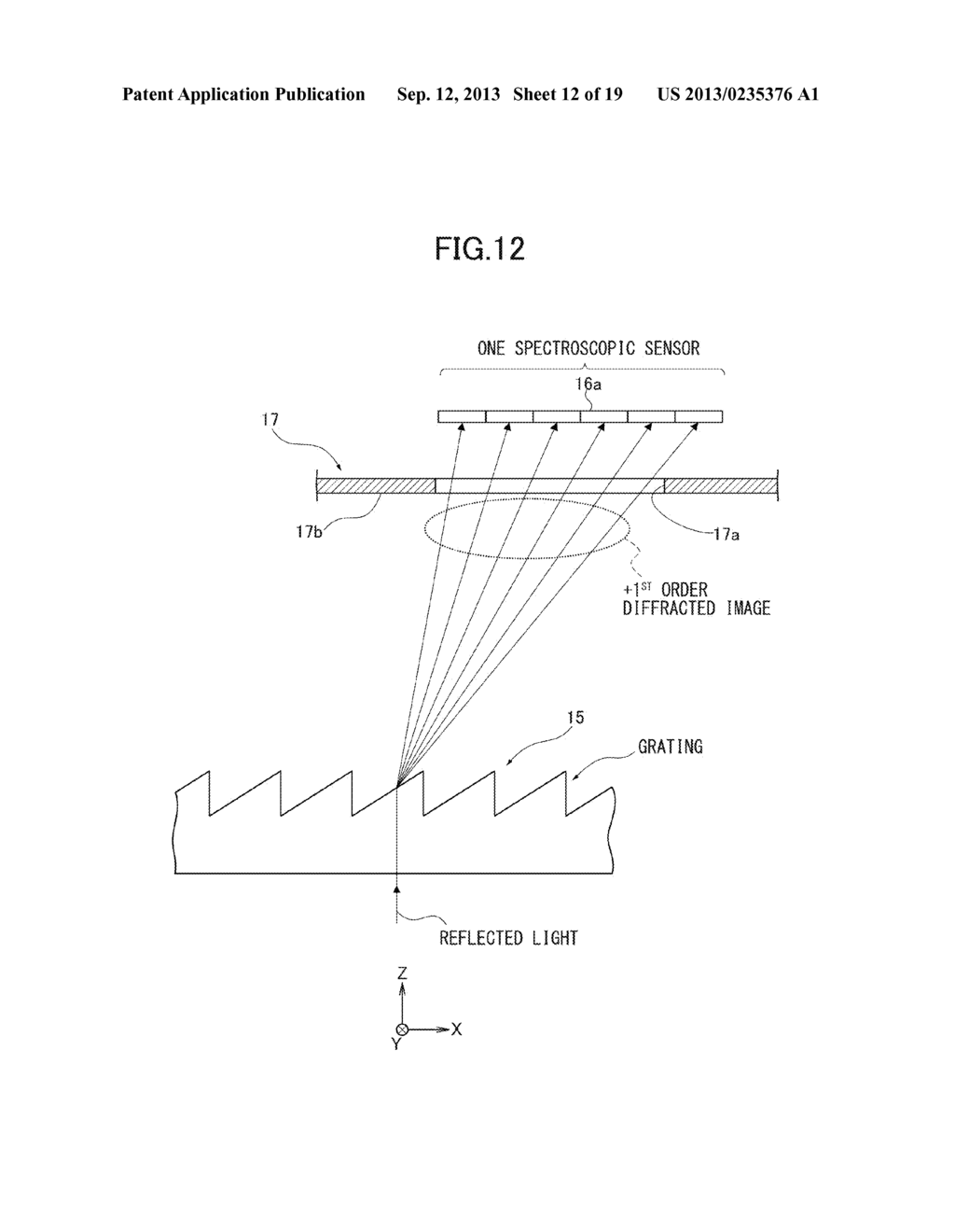 SPECTROMETER, AND IMAGE EVALUATING UNIT AND IMAGE FORMING DEVICE     INCORPORATING THE SAME - diagram, schematic, and image 13