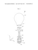 LIGHT BULB SHAPED LAMP AND LIGHTING APPARATUS diagram and image