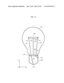 LIGHT BULB SHAPED LAMP AND LIGHTING APPARATUS diagram and image