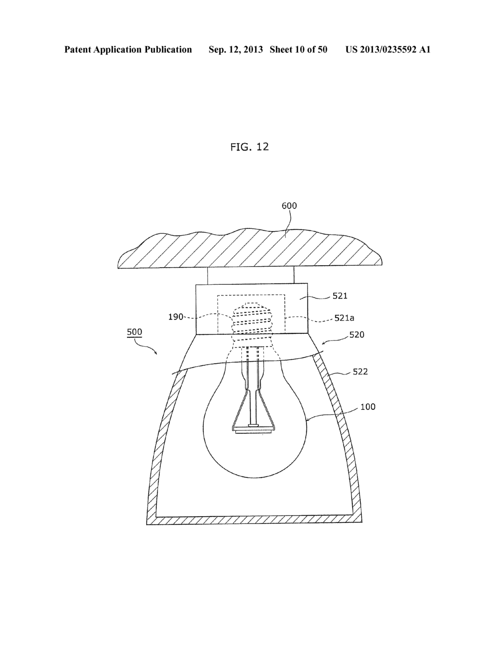 LIGHT BULB SHAPED LAMP AND LIGHTING APPARATUS - diagram, schematic, and image 11