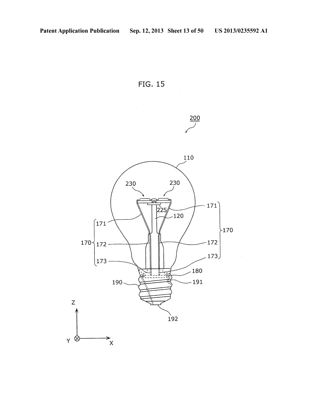 LIGHT BULB SHAPED LAMP AND LIGHTING APPARATUS - diagram, schematic, and image 14