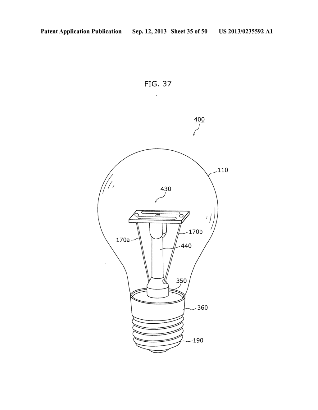 LIGHT BULB SHAPED LAMP AND LIGHTING APPARATUS - diagram, schematic, and image 36