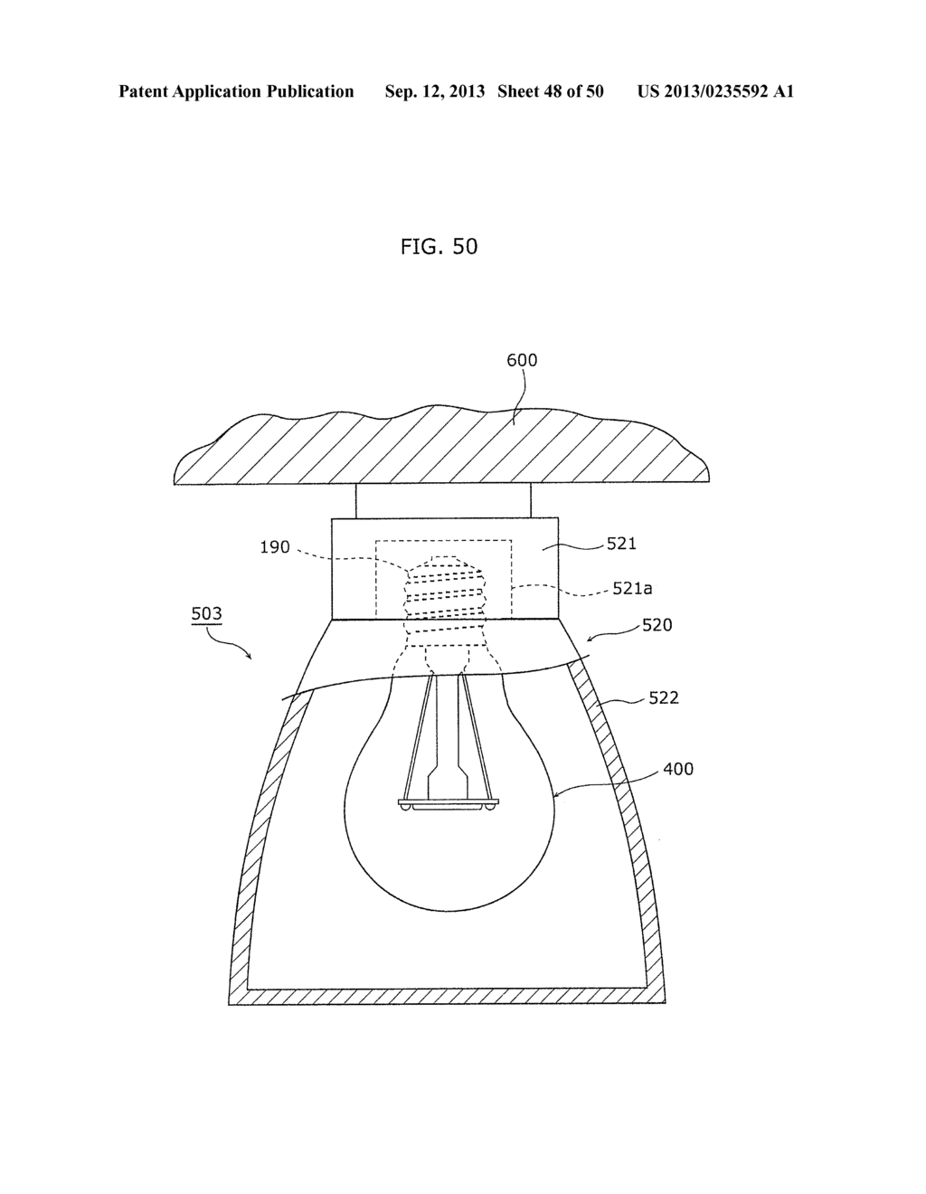 LIGHT BULB SHAPED LAMP AND LIGHTING APPARATUS - diagram, schematic, and image 49