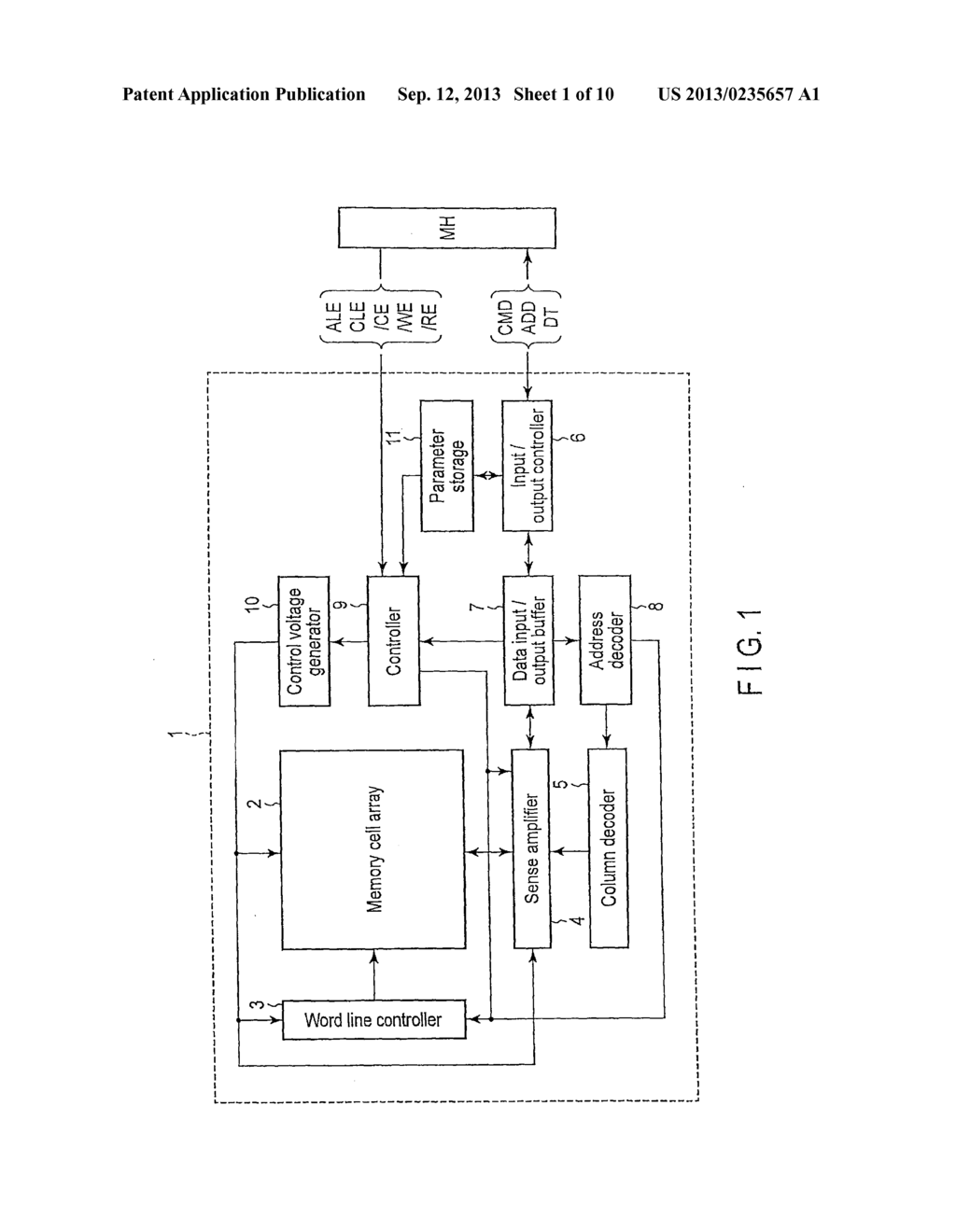 NONVOLATILE SEMICONDUCTOR MEMORY DEVICE - diagram, schematic, and image 02