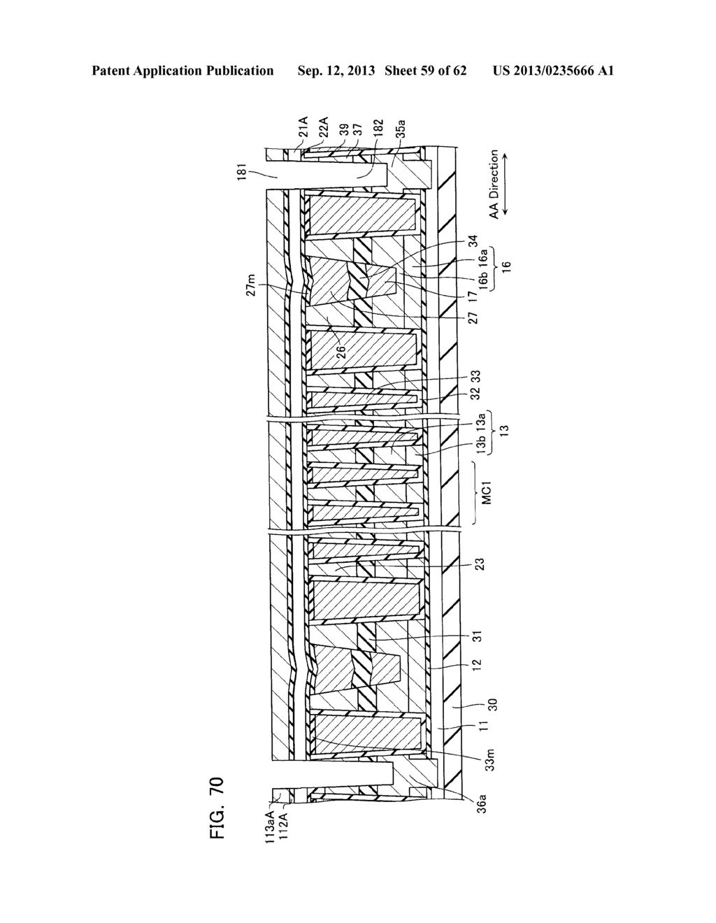 NONVOLATILE SEMICONDUCTOR MEMORY DEVICE AND METHOD FOR MANUFACURING THE     SAME - diagram, schematic, and image 60