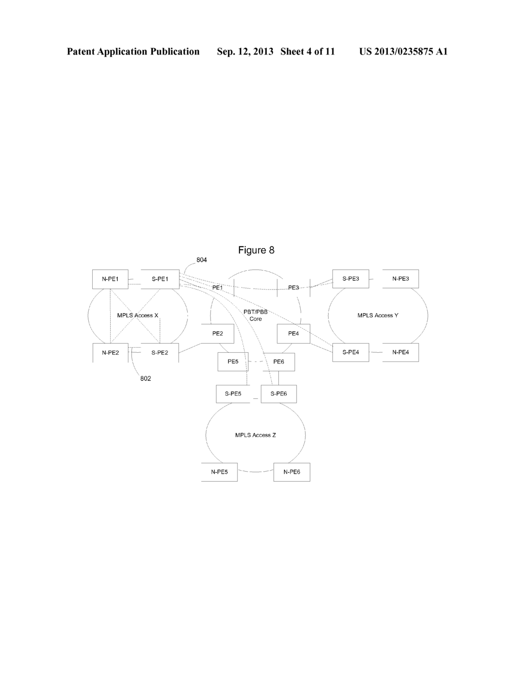 METHOD AND APPARATUS FOR INTERNETWORKING ETHERNET AND MPLS NETWORKS - diagram, schematic, and image 05