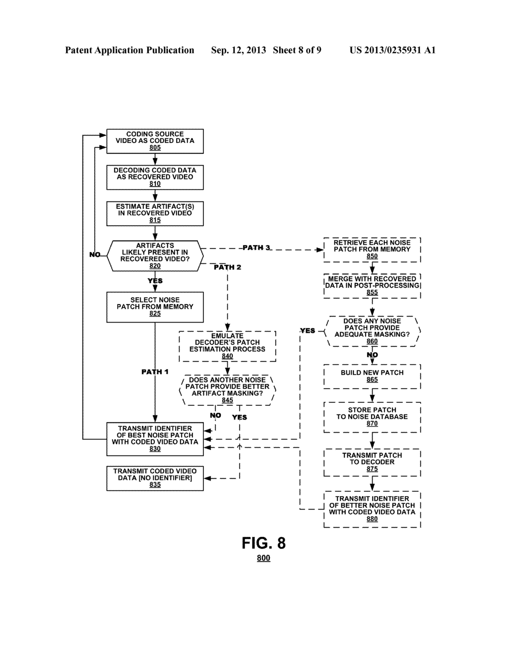 MASKING VIDEO ARTIFACTS WITH COMFORT NOISE - diagram, schematic, and image 09