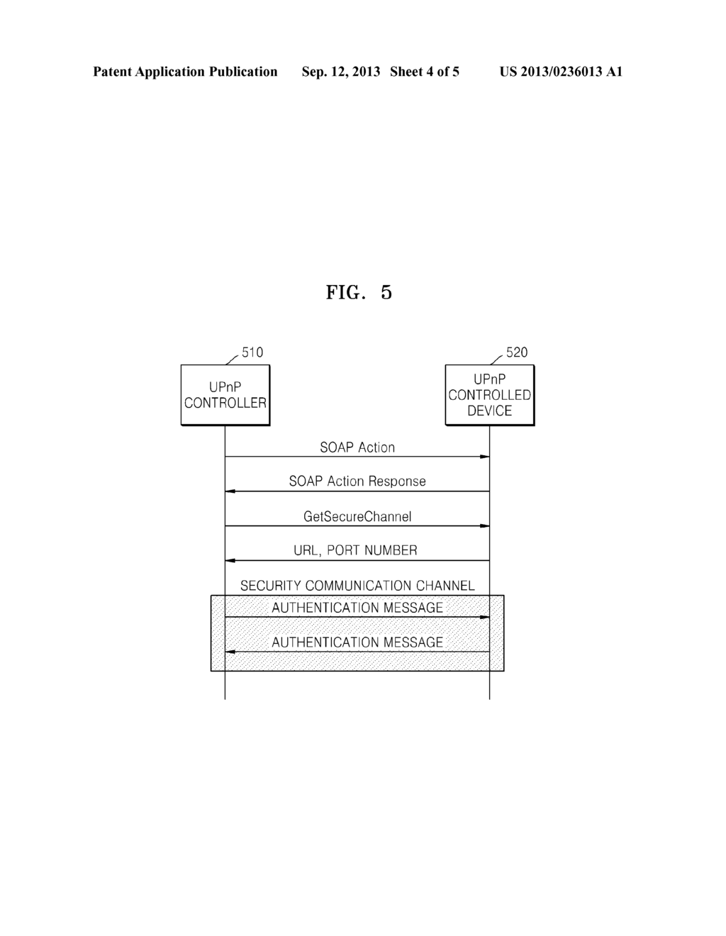 METHOD AND APPARATUS FOR PERFORMING SECURITY COMMUNICATION - diagram, schematic, and image 05