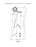 APPARATUS FOR AND METHOD OF MOUNTING WIND TURBINE BLADES ON A WIND TURBINE     TOWER diagram and image