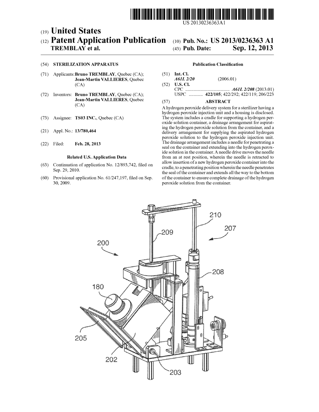 STERILIZATION APPARATUS - diagram, schematic, and image 01