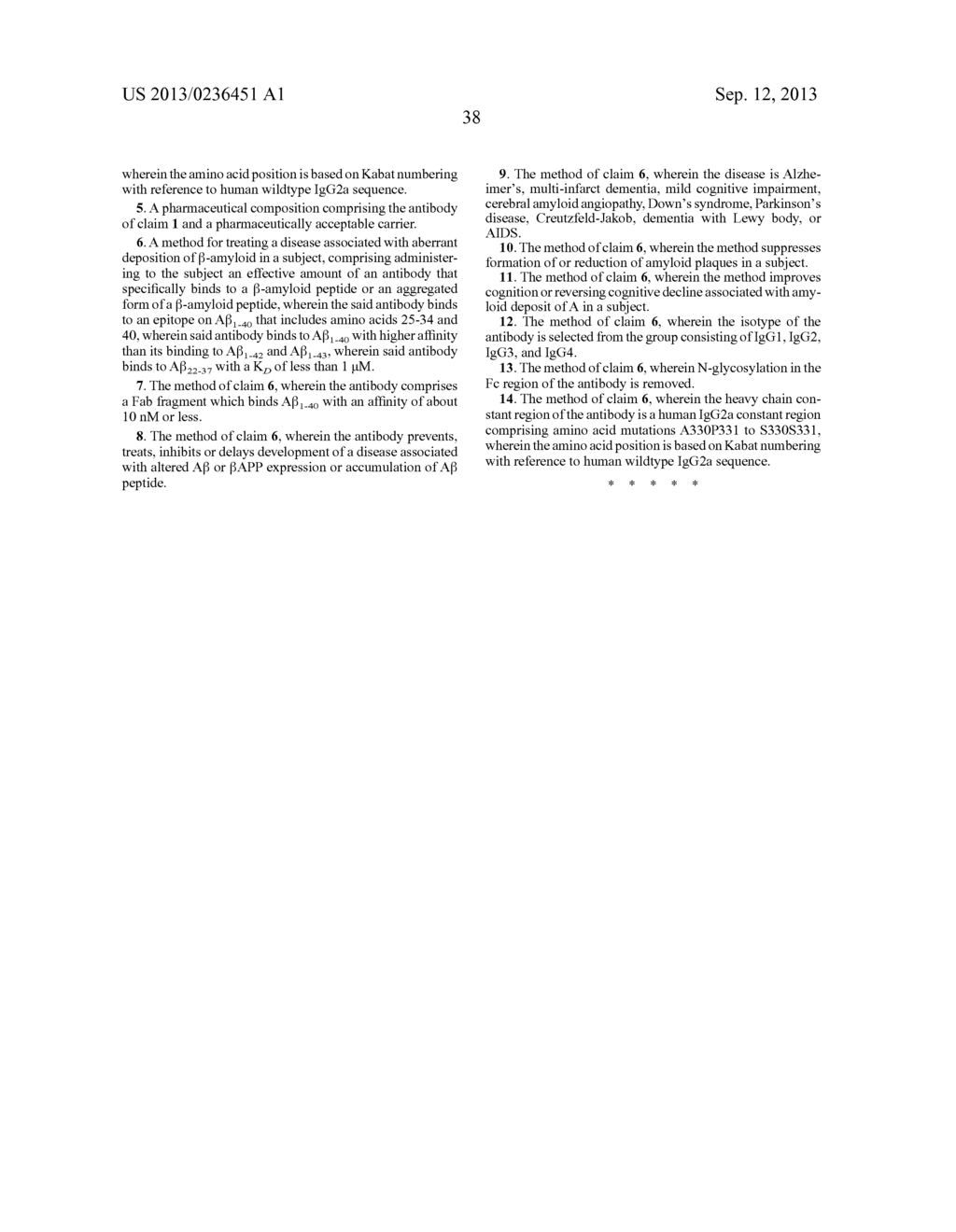 ANTIBODIES DIRECTED AGAINST AMYLOID-BETA PEPTIDE AND METHODS USING SAME - diagram, schematic, and image 45