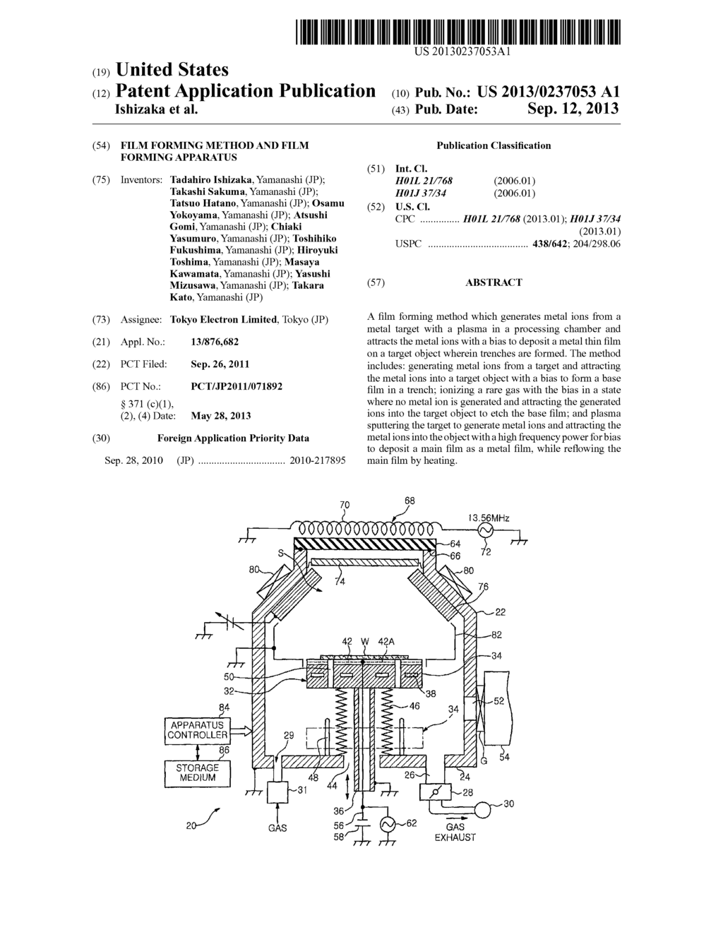 FILM FORMING METHOD AND FILM FORMING APPARATUS - diagram, schematic, and image 01