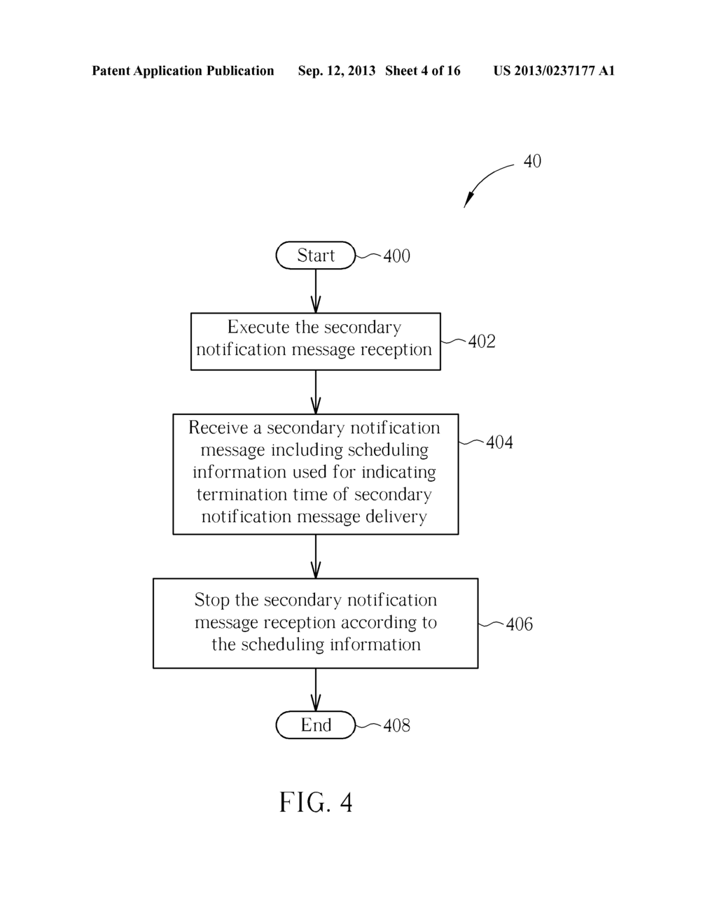 METHOD OF MANAGING RECEPTION OF NATURAL DISASTER WARNING NOTIFICATION     MESSAGES FOR A WIRELESS COMMUNICATION SYSTEM AND RELATED COMMUNICATION     DEVICE - diagram, schematic, and image 05