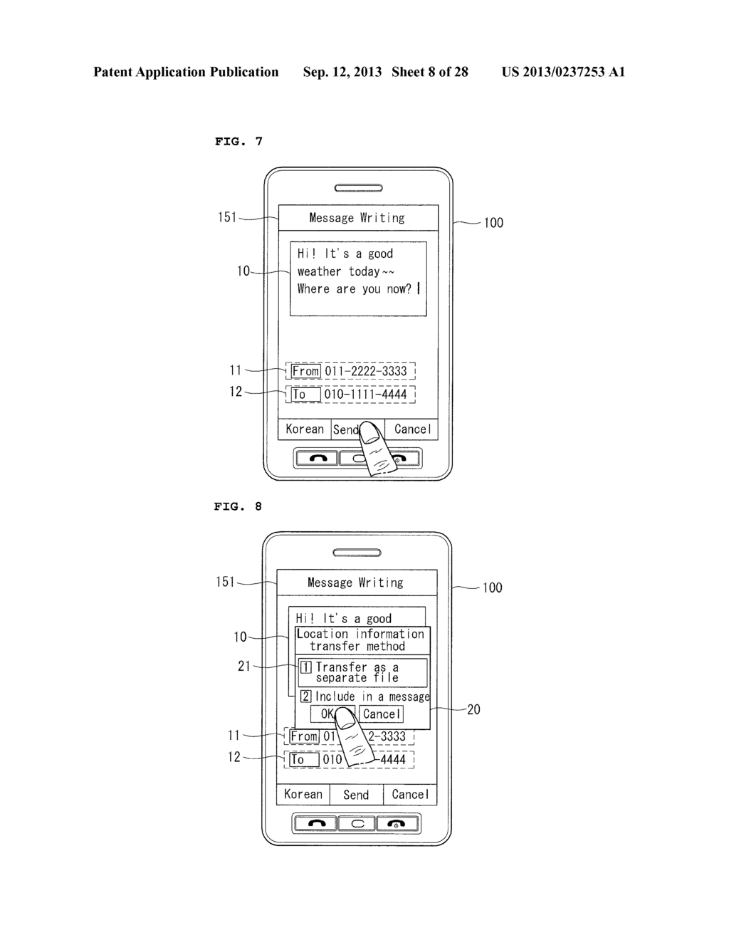 MOBILE TERMINAL AND METHOD OF TRANSFERRING OR RECEIVING DATA USING THE     SAME - diagram, schematic, and image 09