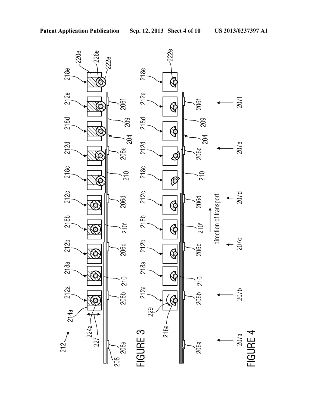 DEVICE AND METHOD FOR BUFFERING A PLURALITY OF GOODS OR GROUPS OF GOODS     AND PAPER HANDLING SYSTEM COMPRISING SAME - diagram, schematic, and image 05