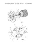 CENTRIFUGE COMPRISING VISUAL AND/OR TACTILE INDICATOR FOR INDICATING THE     ACCURATE MOUNTING OF THE ROTOR ON THE DRIVE SHAFT, AND CORRESPONDING     ROTOR diagram and image