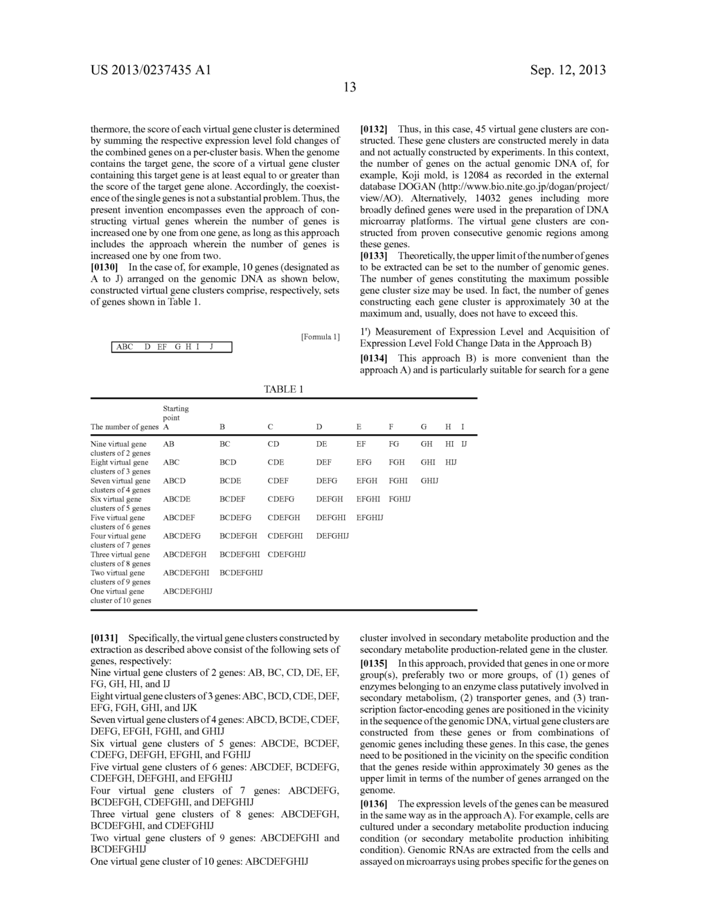 GENE CLUSTER, GENE SEARCHING/IDENTIFICATION METHOD, AND APPARATUS FOR THE     METHOD - diagram, schematic, and image 54