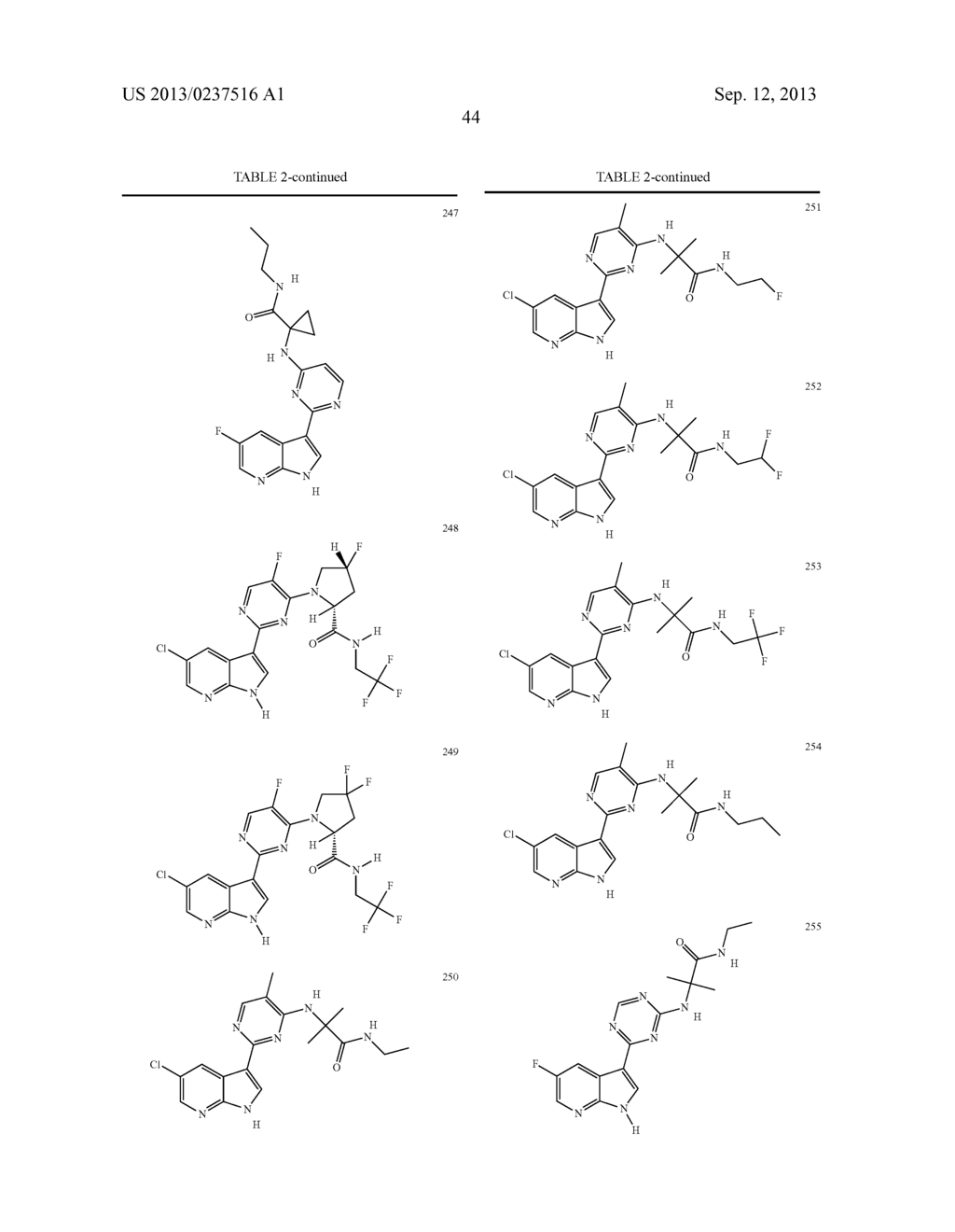 AZAINDOLES USEFUL AS INHIBITORS OF JANUS KINASES - diagram, schematic, and image 45