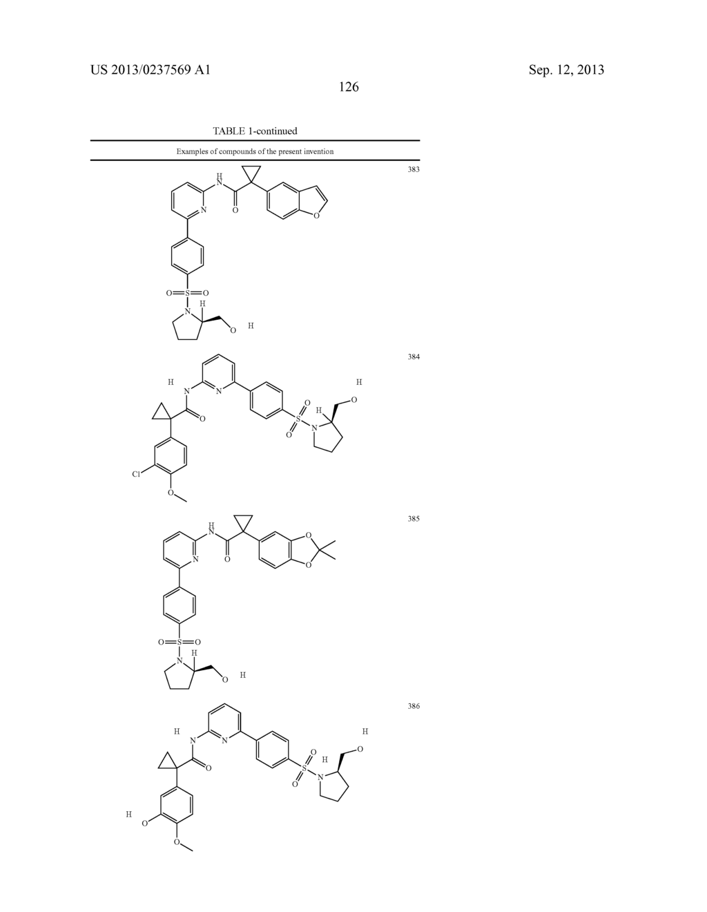 MODULATORS OF ATP-BINDING CASSETTE TRANSPORTERS - diagram, schematic, and image 127