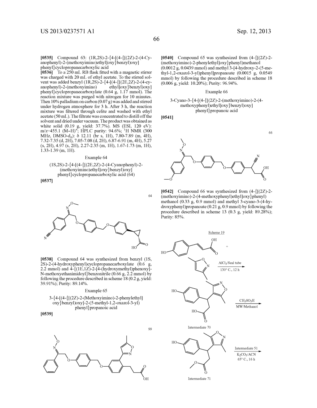 AGONISTS OF GPR40 - diagram, schematic, and image 67